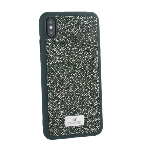 фото Чехол для iphone xs max swarovski, зеленый nobrand