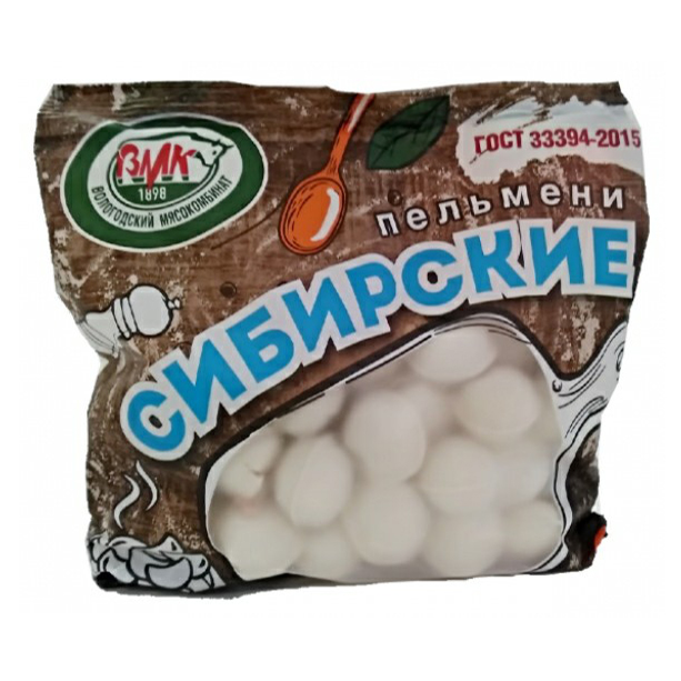 

Пельмени ВМК Сибирские с говядиной и свининой 450 г
