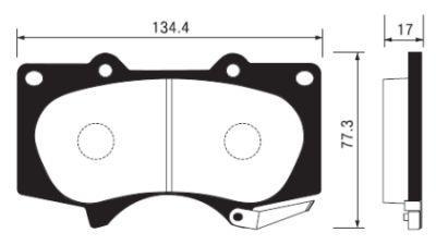 

Тормозные колодки Sangsin brake передние дисковые SP2033