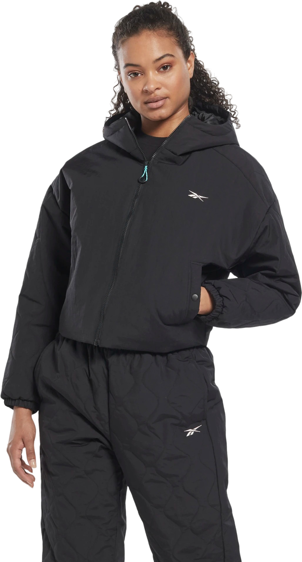 

Куртка женская Reebok HI6308 черная 2XS, HI6308