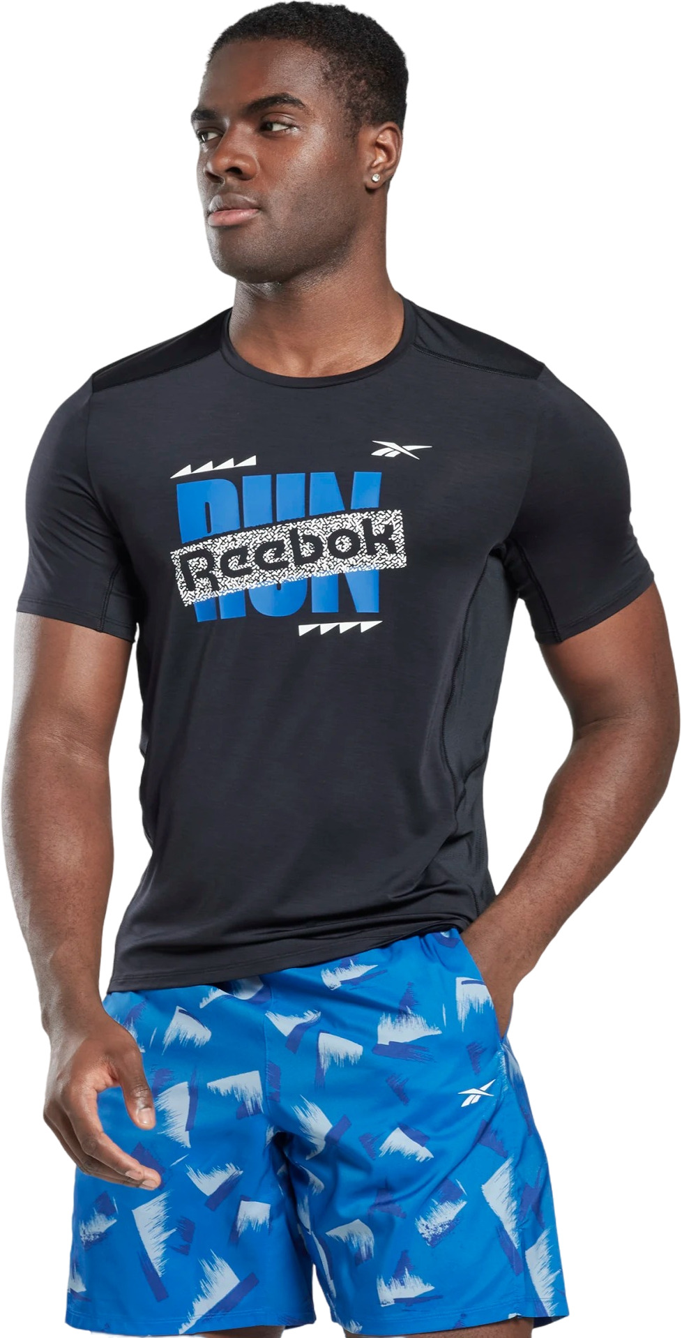 

Футболка мужская Reebok HG4079 черная M, HG4079