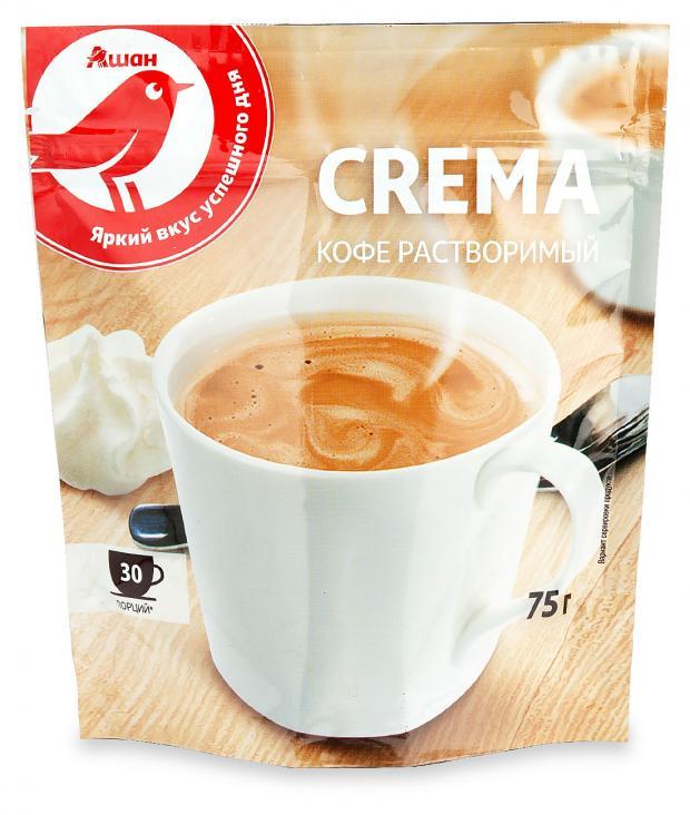 Кофе растворимый АШАН Красная птица Crema 75 г 200₽