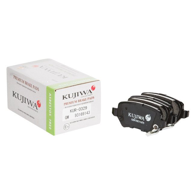 

Колодки тормозные задние с пластинами KUR0329 KUJIWA 93169143 GENERAL MOTORS