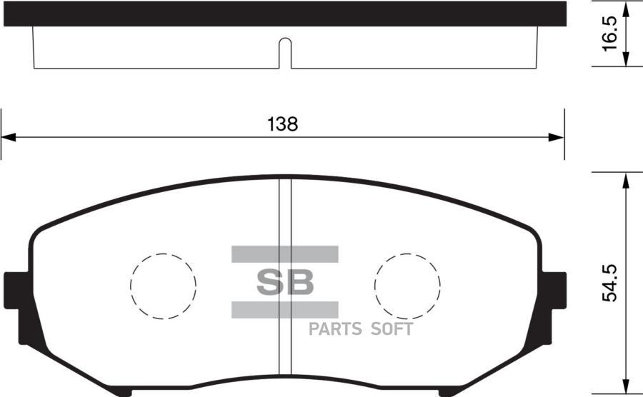 

Тормозные колодки Sangsin brake передние дисковые SP1416