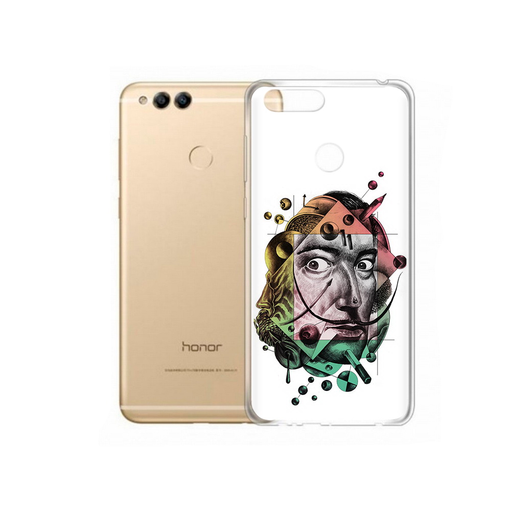 

Чехол MyPads Tocco для Huawei 7X разноцветное лицо абстракция (PT94112.65.570), Прозрачный, Tocco