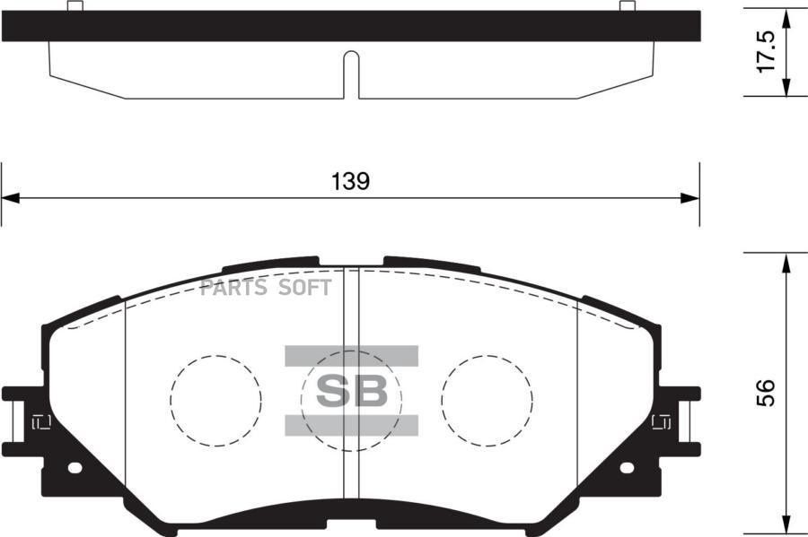 

Тормозные колодки Sangsin brake передние дисковые SP2093