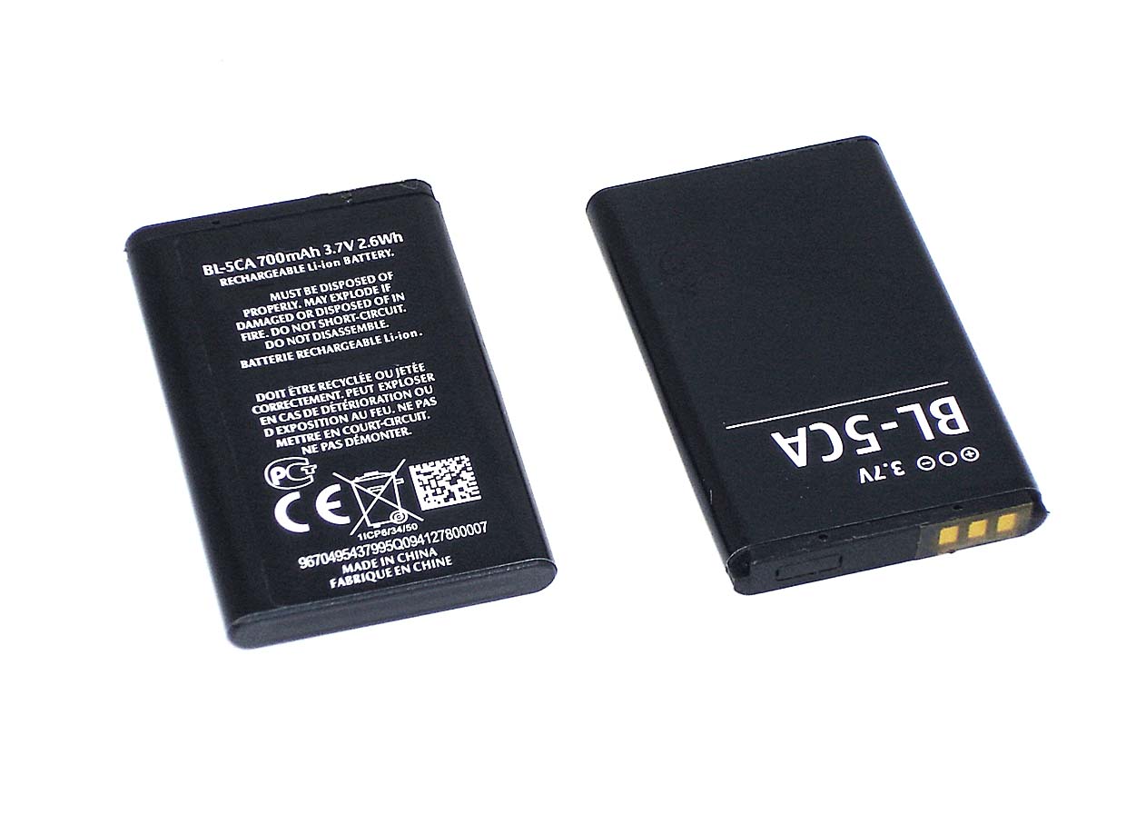 

Аккумуляторная батарея ОЕМ BL-5CA для Nokia 1200/1208/1680C/106