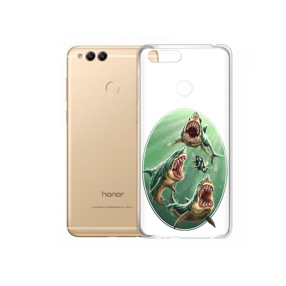 

Чехол MyPads Tocco для Huawei 7X синяя бездна (PT94112.65.600), Прозрачный, Tocco