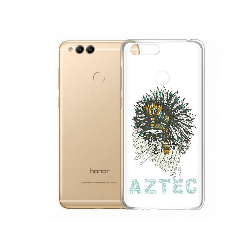 

Чехол MyPads Tocco для Huawei 7X скелет индеец (PT94112.65.602), Прозрачный, Tocco