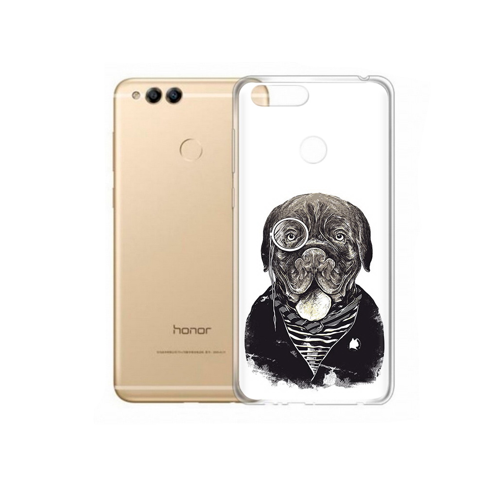 

Чехол MyPads Tocco для Huawei 7X солидный песик (PT94112.65.615), Прозрачный, Tocco