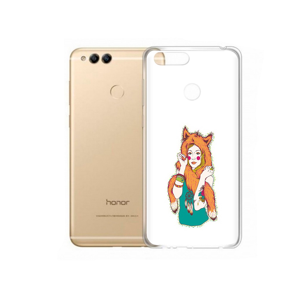 

Чехол MyPads Tocco для Huawei 7X Девушка лиса (PT94112.65.62), Прозрачный, Tocco