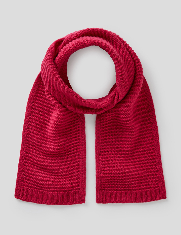 

Шарф для мальчиков Benetton цв. фиолетовый р.74, 21A_1244C0359