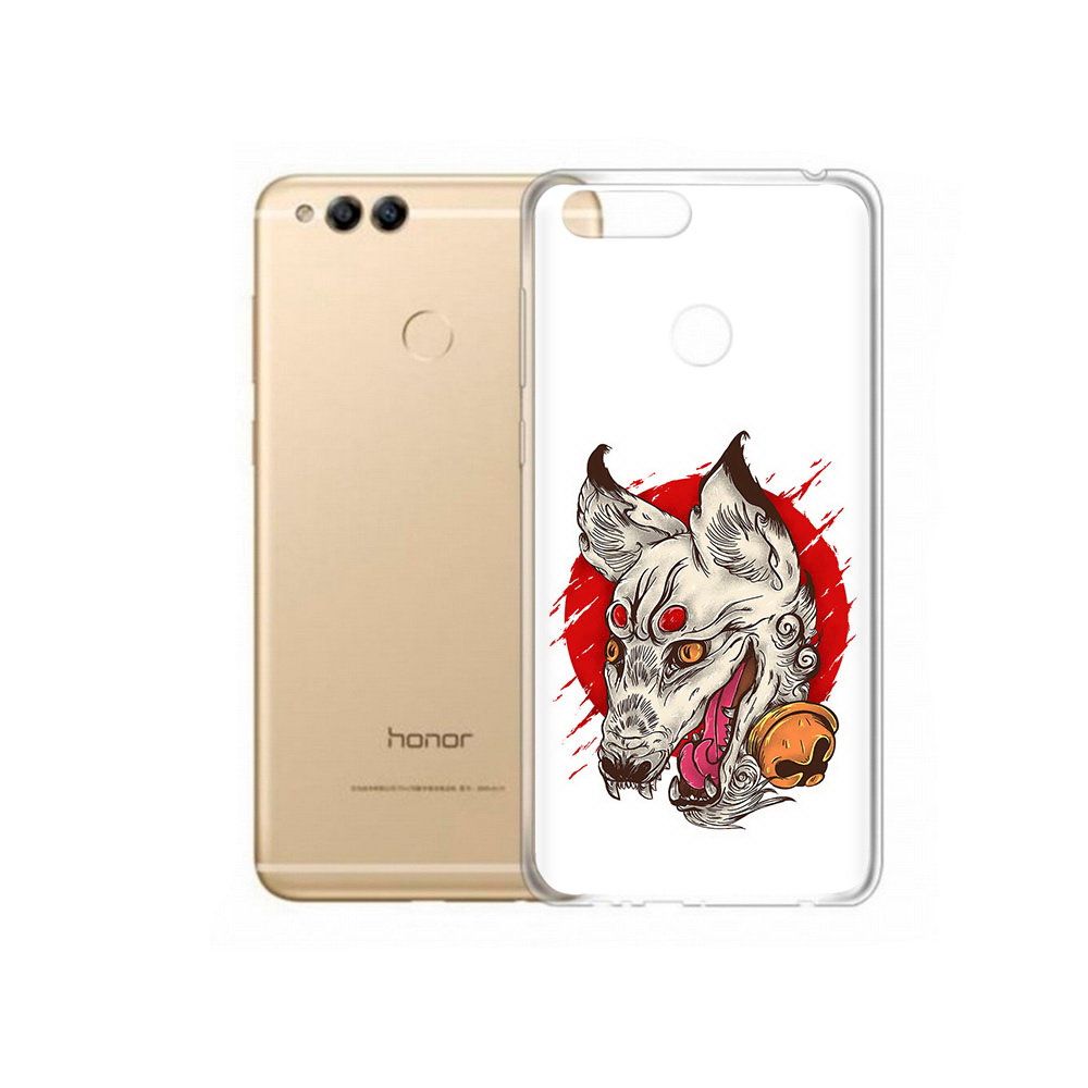

Чехол MyPads Tocco для Huawei 7X страшная собака (PT94112.65.627), Прозрачный, Tocco