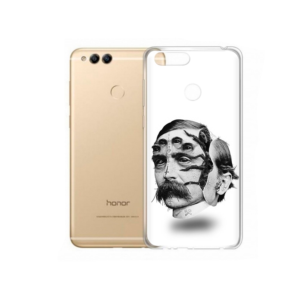 

Чехол MyPads Tocco для Huawei 7X страшное лицо мужчины (PT94112.65.629), Прозрачный, Tocco