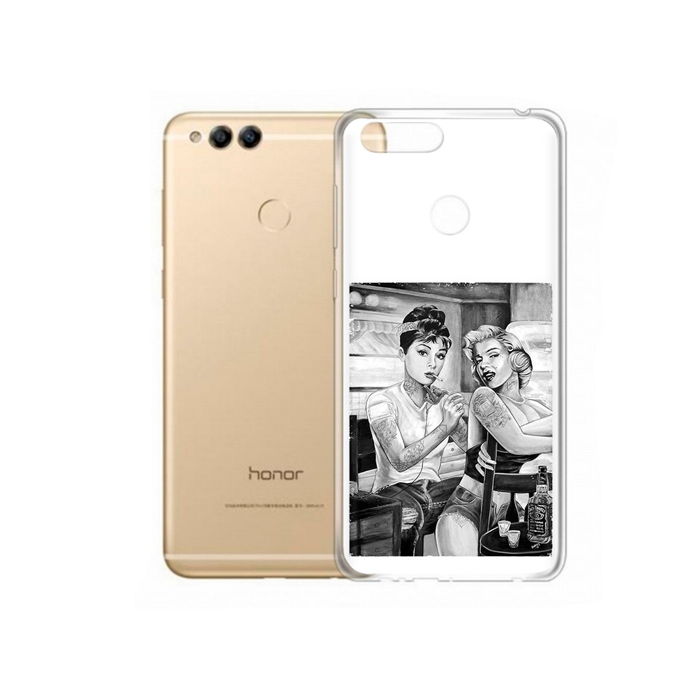 

Чехол MyPads Tocco для Huawei 7X тату мастер (PT94112.65.637), Прозрачный, Tocco