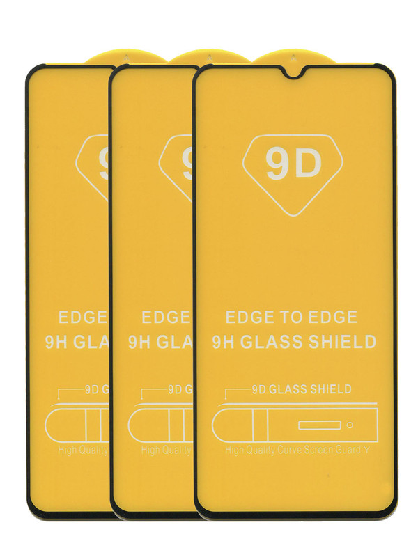 

Защитное стекло для Realme C30/Комплект 3 шт/2.5D/полная наклейка