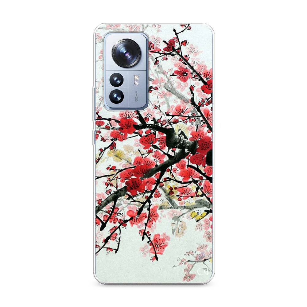 

Чехол Awog на Xiaomi 12 Pro "Сакура", Розовый;черный, 314450-4
