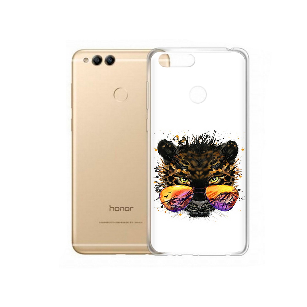 

Чехол MyPads Tocco для Huawei 7X тропический леопард (PT94112.65.649), Прозрачный, Tocco