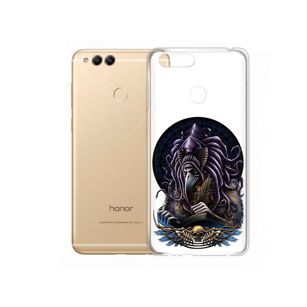 

Чехол MyPads Tocco для Huawei 7X умный ворон (PT94112.65.650), Прозрачный, Tocco