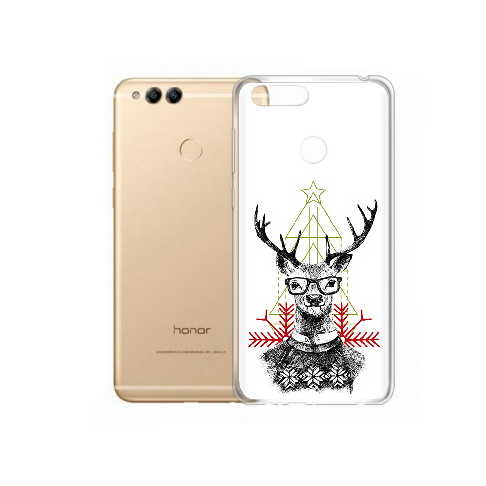 

Чехол MyPads Tocco для Huawei 7X умный олень (PT94112.65.652), Прозрачный, Tocco