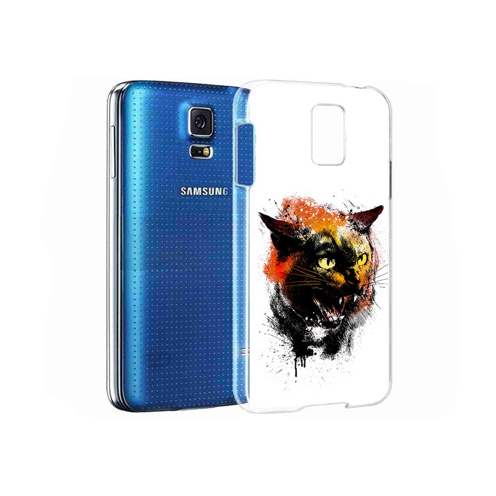 

Чехол MyPads Tocco для Samsung Galaxy S5 сиамский кот (PT12196.512.598), Прозрачный, Tocco