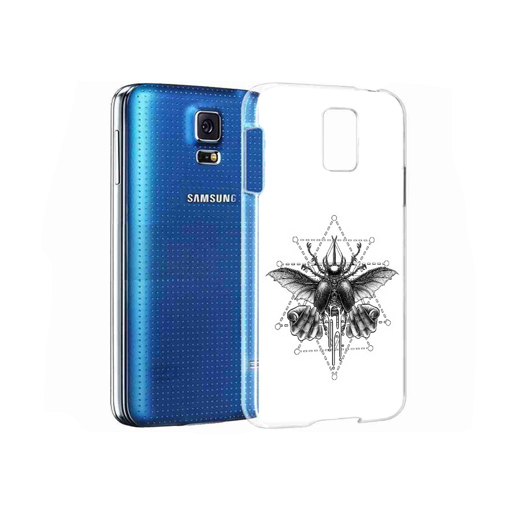 

Чехол MyPads Tocco для Samsung Galaxy S5 скарабей (PT12196.512.601), Прозрачный, Tocco