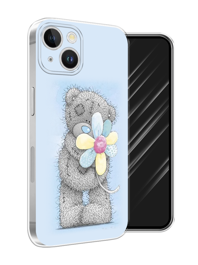 

Чехол Awog на Apple iPhone 15 Plus "Me to you с ромашкой", Голубой;серый;желтый, 15650-1