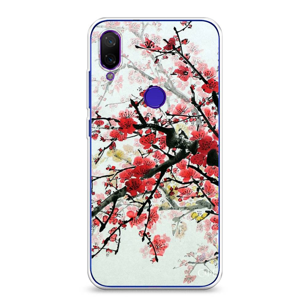 

Чехол Awog на Xiaomi Mi Play "Сакура", Розовый;черный, 35350-4