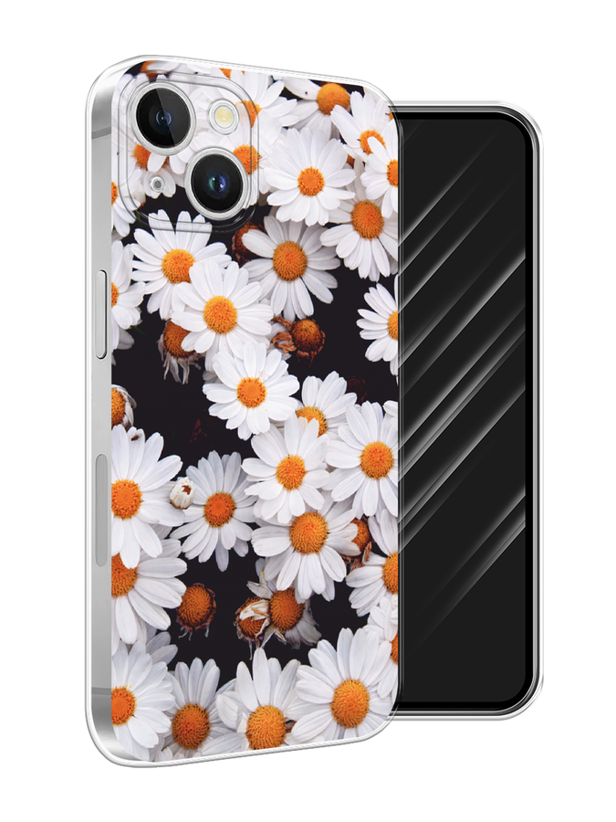 

Чехол Awog на Apple iPhone 15 Plus "Ромашковое поле", Белый, 15650-1