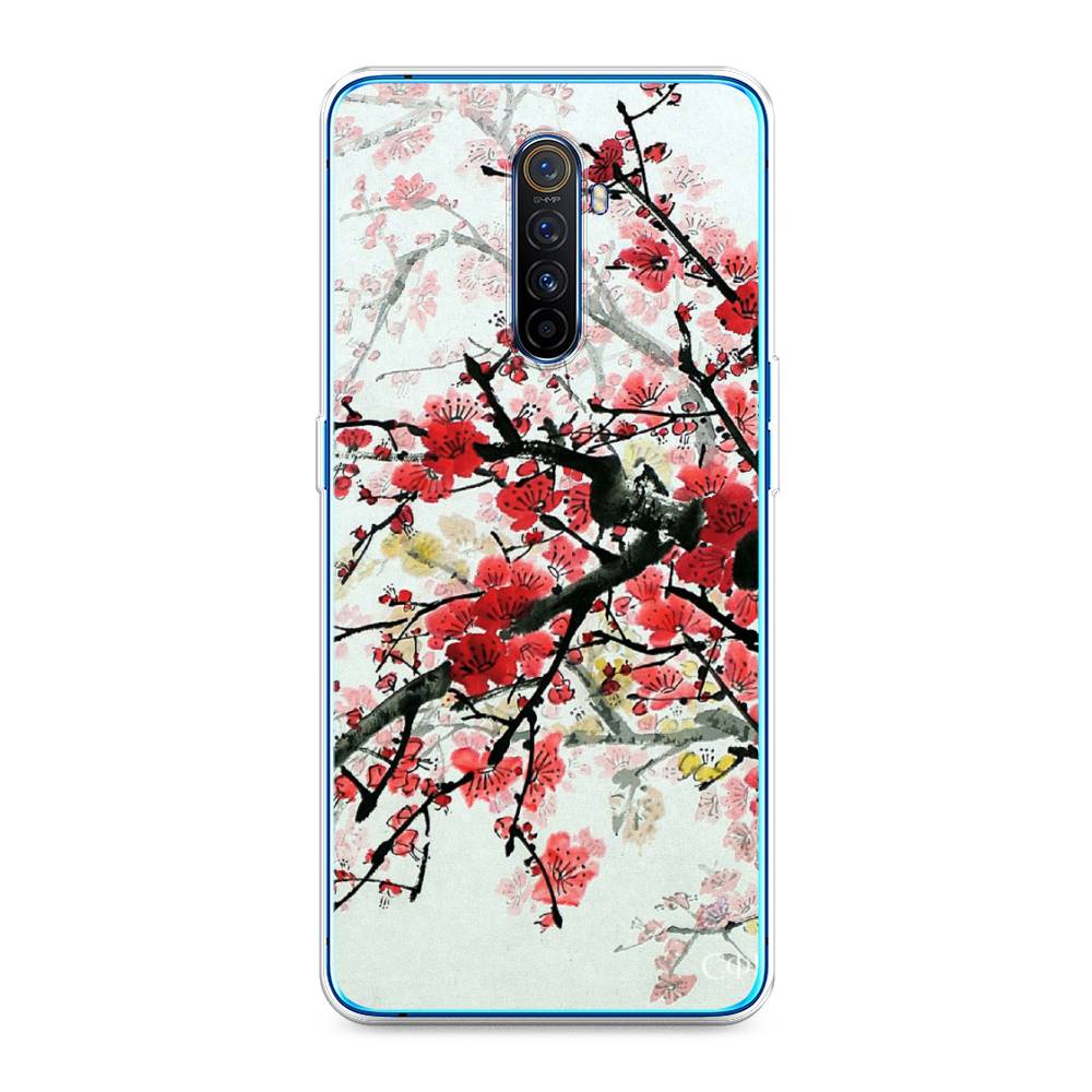 

Чехол Awog на Realme X2 Pro "Сакура", Розовый;черный, 251750-4