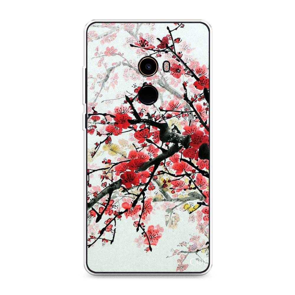 

Чехол Awog на Xiaomi Mi Mix 2 "Сакура", Розовый;черный, 32550-4