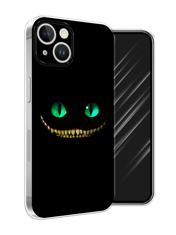 

Чехол Awog на Apple iPhone 15 Plus "Зеленоглазый чеширский кот", Черный, 15650-1