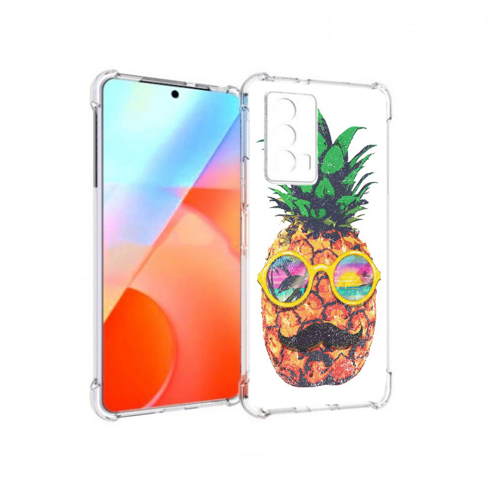 

Чехол MyPads Tocco для Vivo iQOO Z5 прикольный ананас с лицом (PT226980.401.556), Прозрачный, Tocco