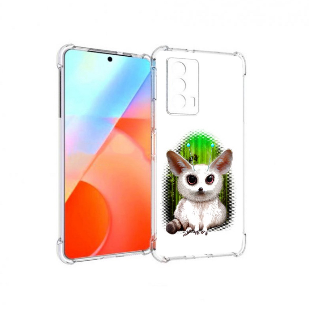 

Чехол MyPads Tocco для Vivo iQOO Z5 пушистое животное (PT226980.401.560), Прозрачный, Tocco
