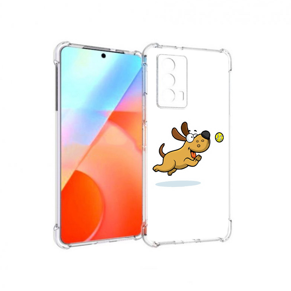 

Чехол MyPads Tocco для Vivo iQOO Z5 пёсик (PT226980.401.563), Прозрачный, Tocco