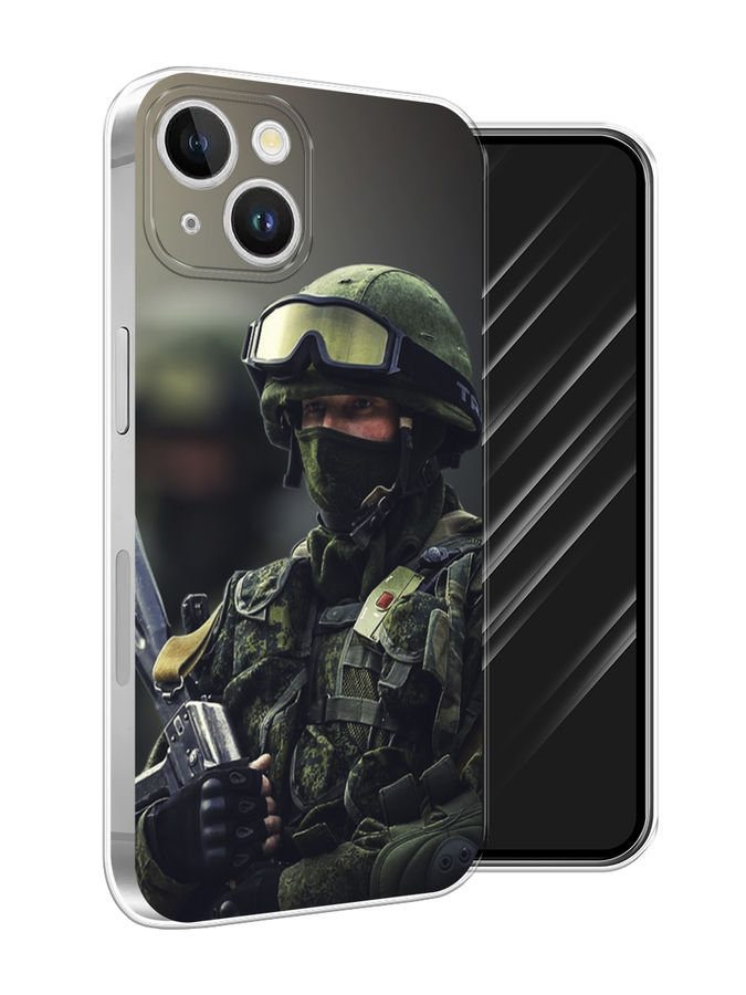 

Чехол Awog на Apple iPhone 15 Plus "Солдат", Зеленый;серый, 15650-1