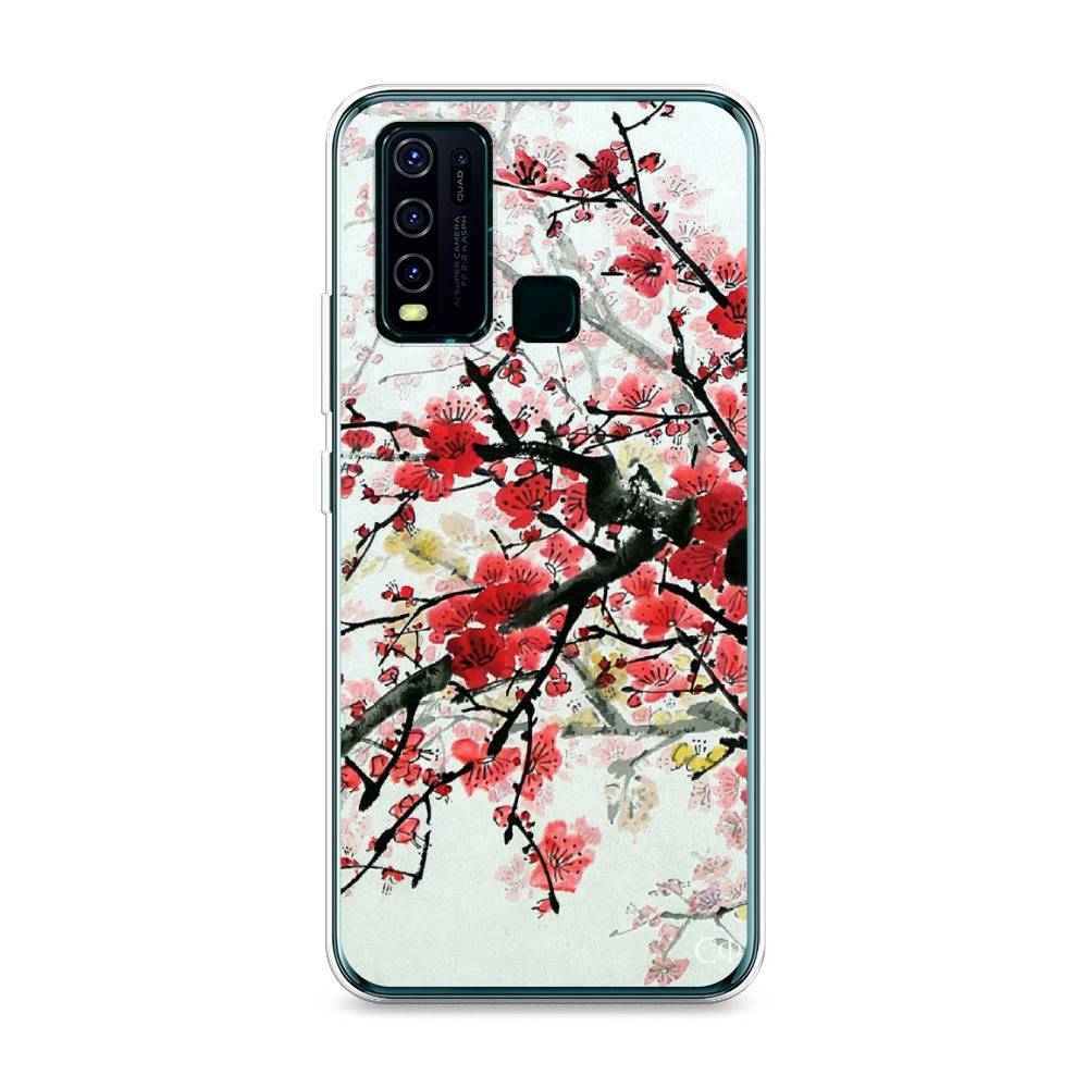 

Чехол Awog на Vivo Y30 "Сакура", Розовый;черный, 263150-4