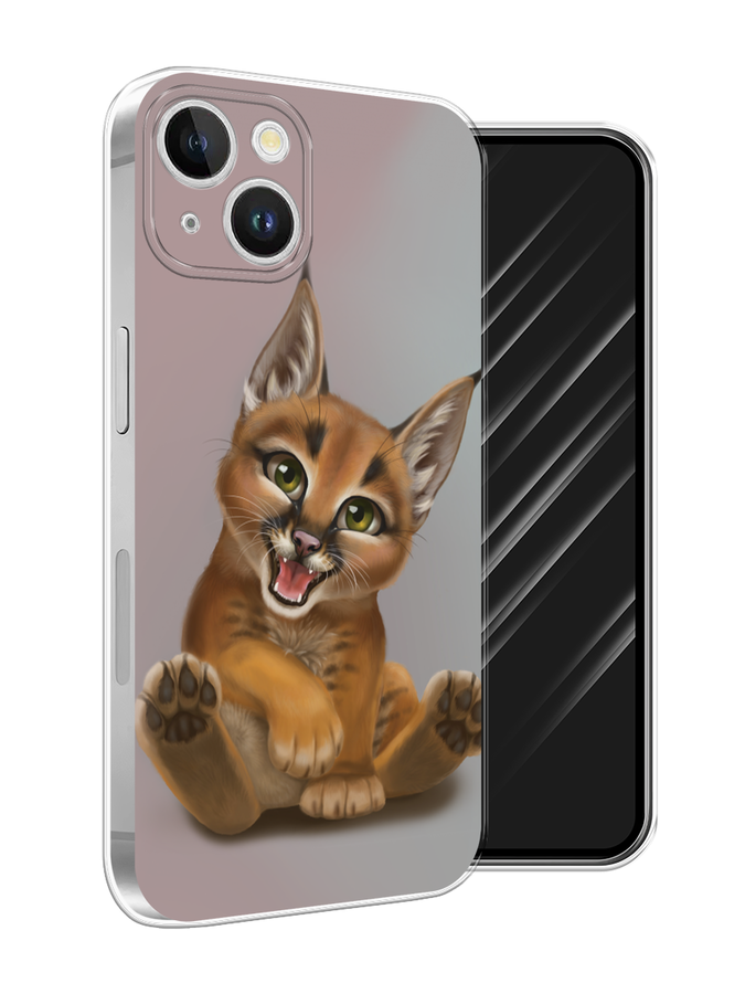 

Чехол Awog на Apple iPhone 15 Plus "Малыш рыси", Оранжевый;серый, 15650-1