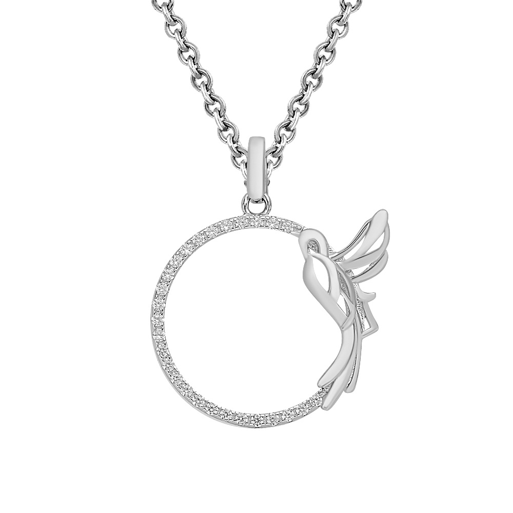 

Подвеска из серебра 585Gold 703006379, фианит, 703006379