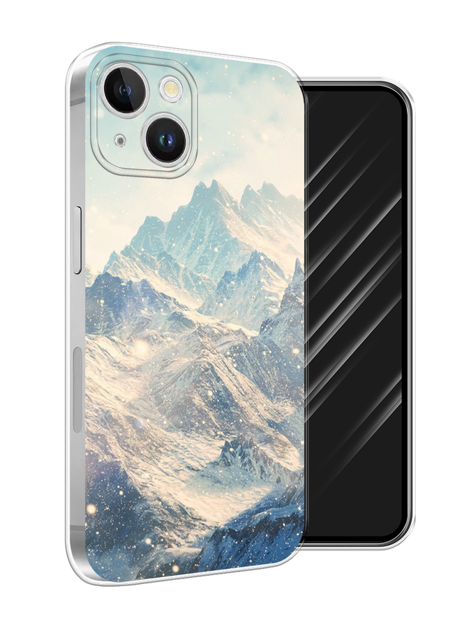 

Чехол Awog на Apple iPhone 15 Plus "Горы 4", Бирюзовый, 15650-1