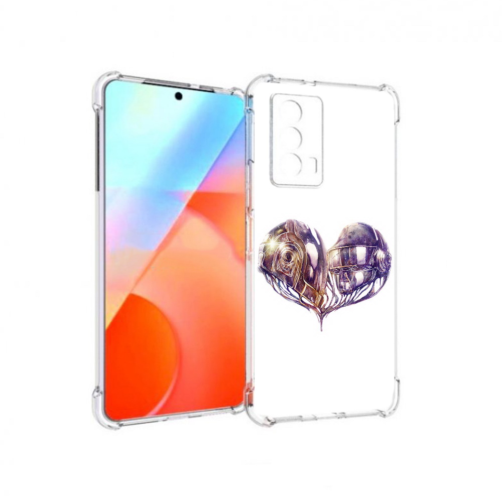 

Чехол MyPads Tocco для Vivo iQOO Z5 сердце абстракция (PT226980.401.596), Прозрачный, Tocco