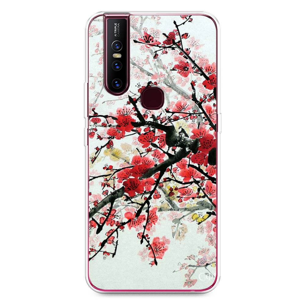 

Чехол Awog на Vivo V15 "Сакура", Розовый;черный, 261050-4