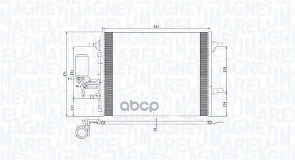 

Радиатор кондиционера Magneti Marelli 350203789000