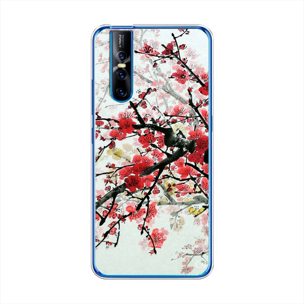 

Чехол Awog на Vivo V15 Pro "Сакура", Розовый;черный, 261150-4