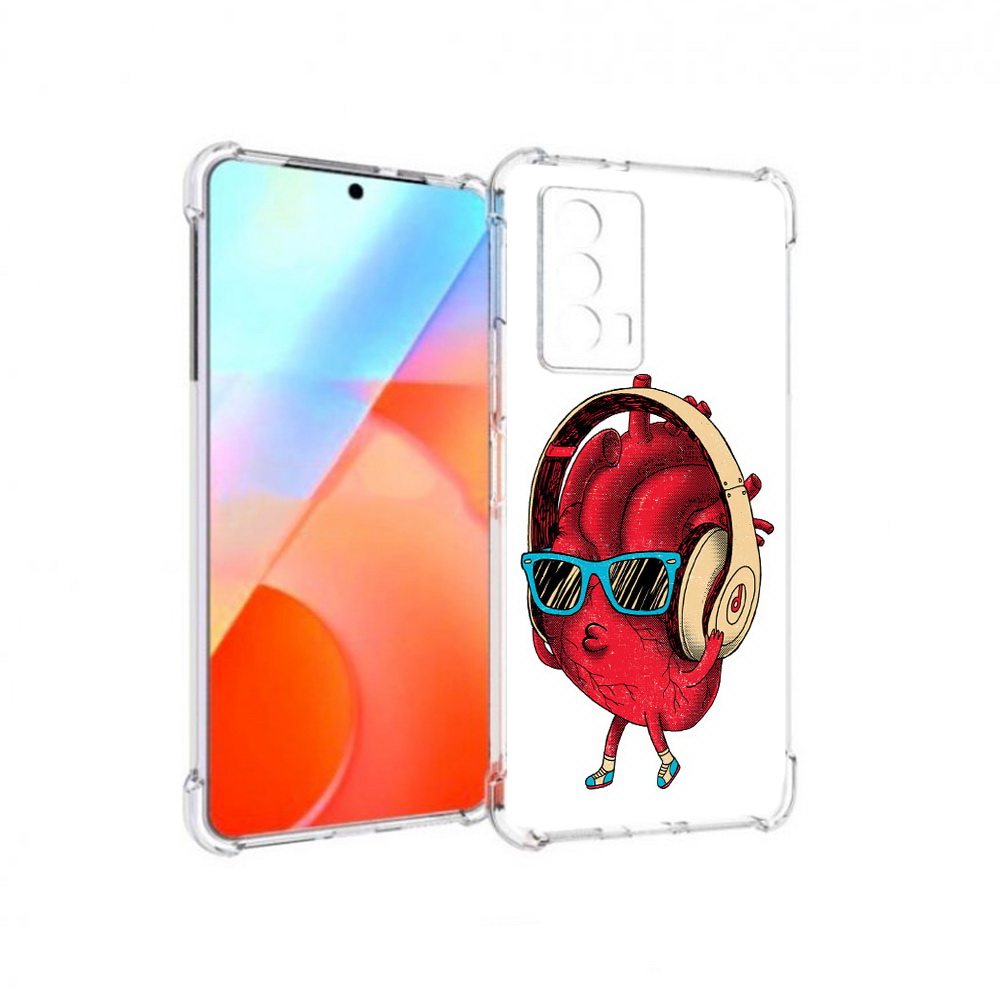 

Чехол MyPads Tocco для Vivo iQOO Z5 слушай сердце (PT226980.401.609), Прозрачный, Tocco