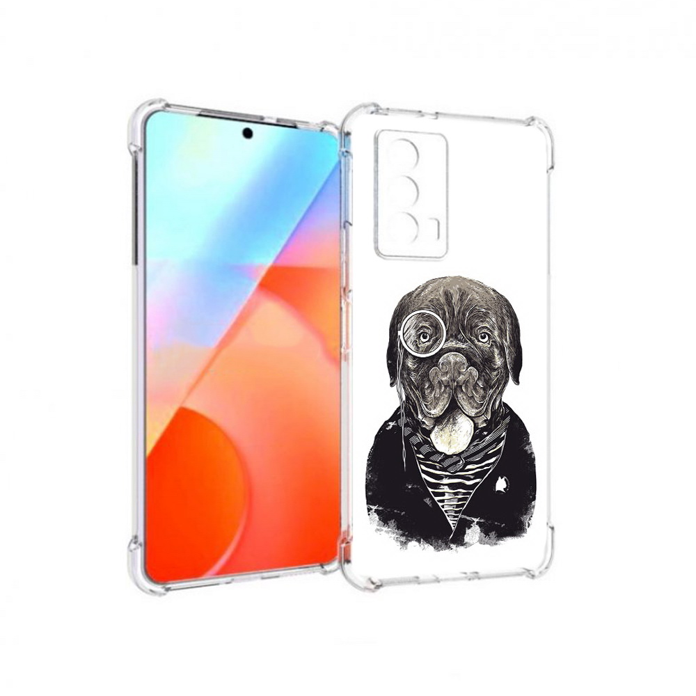 

Чехол MyPads Tocco для Vivo iQOO Z5 солидный песик (PT226980.401.615), Прозрачный, Tocco