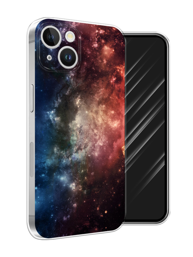 

Чехол Awog на Apple iPhone 15 Plus "Космос", Синий;бежевый;красный, 15650-1