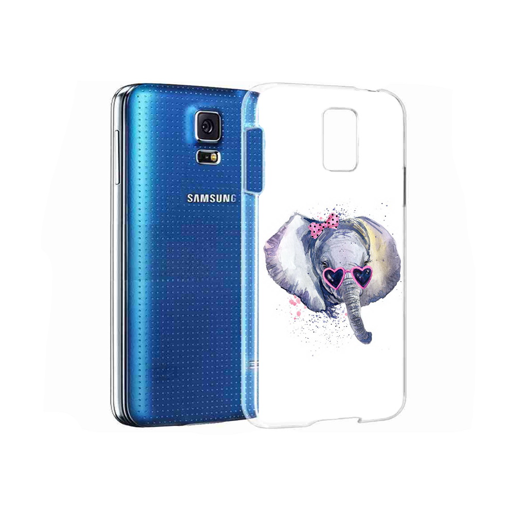 

Чехол MyPads Tocco для Samsung Galaxy S5 слоник в очках (PT12196.512.608), Прозрачный, Tocco