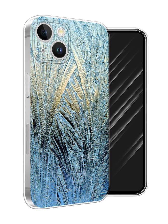 

Чехол Awog на Apple iPhone 15 Plus "Лёд", Голубой, 15650-1
