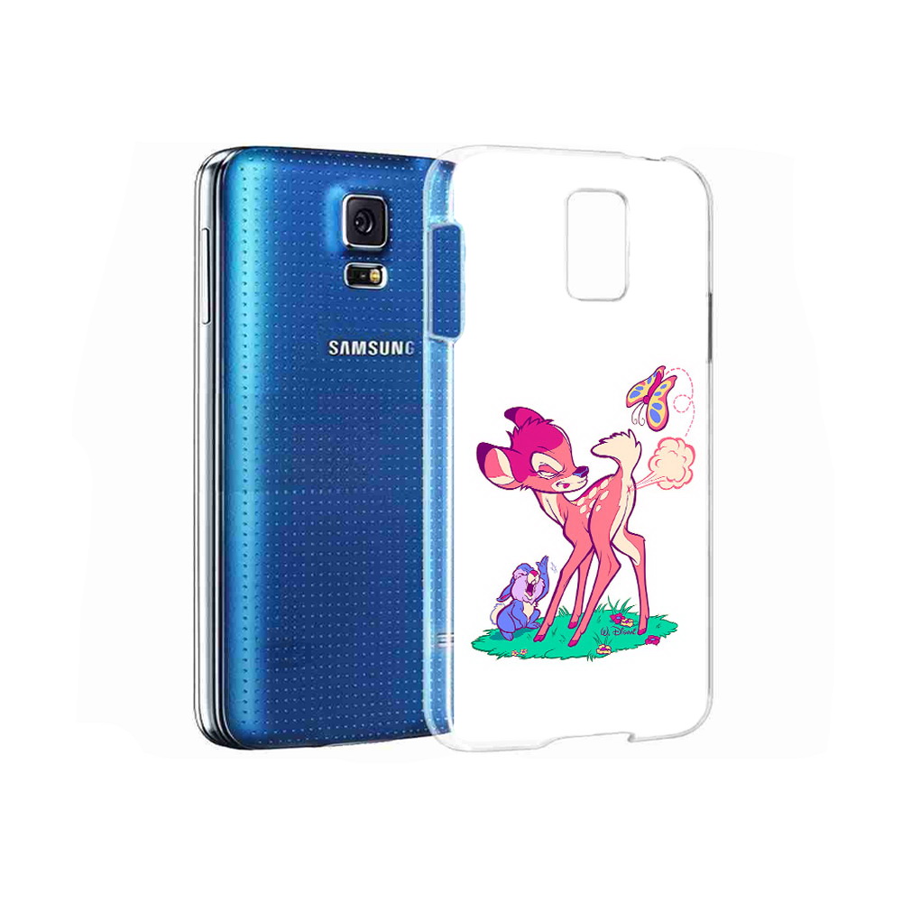 

Чехол MyPads Tocco для Samsung Galaxy S5 смешной олененок (PT12196.512.610), Прозрачный, Tocco
